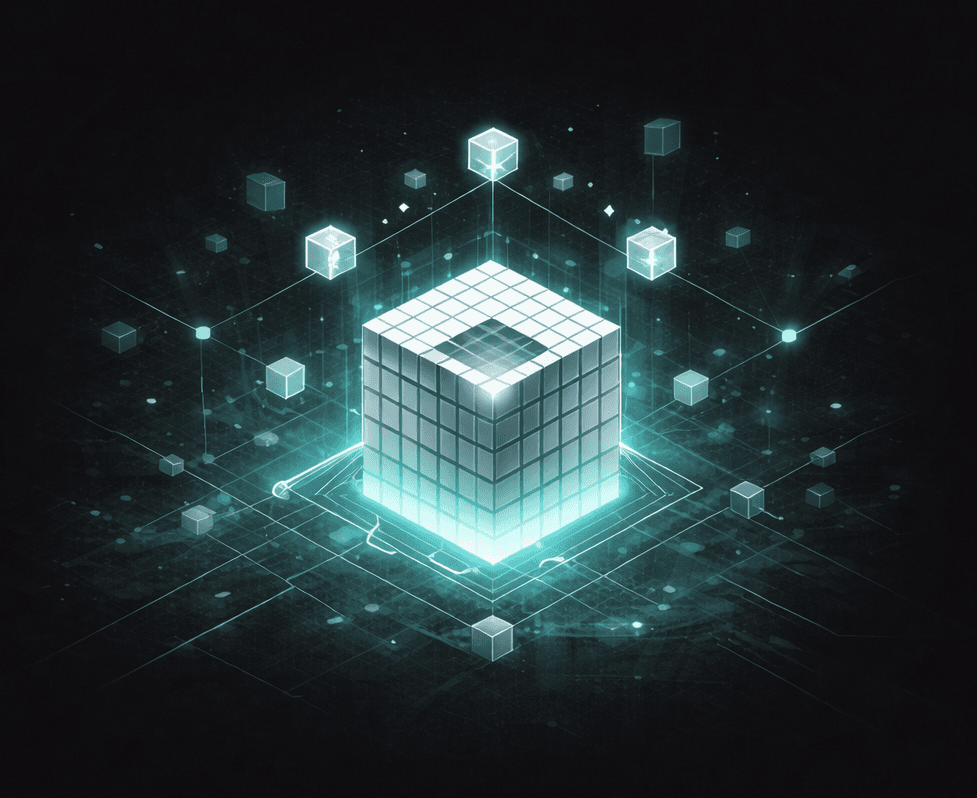 Isometric illustration of data agent infrastructure